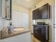 Bathroom with light colored cabinetry and granite countertops at 7750 E Broadway Rd # 535, Mesa, AZ 85208