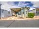 Inviting single Gathering home with covered parking and well maintained landscaping at 7750 E Broadway Rd # 535, Mesa, AZ 85208
