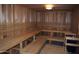 This inviting sauna features wood paneled walls, ceiling, and comfortable tiered seating for relaxation at 10387 W Runion Dr, Peoria, AZ 85382