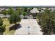 This overhead shot shows a community basketball court in a neighborhood park at 10504 E Diamond Ave, Mesa, AZ 85208