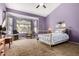 Large main bedroom is brightly lit with comfortable carpet and ample space at 198 N Nevada Way, Gilbert, AZ 85233