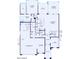 Detailed first floor plan showcasing open-concept layout with large Gathering Room, Kitchen, and Cafe area at 22450 E San Tan Blvd, Queen Creek, AZ 85142