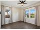 Bedroom with curtains and two windows at 22842 E Via Las Brisas --, Queen Creek, AZ 85142