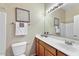 This bathroom features a large mirror, nice vanity, a sink and all the bathroom essentials at 2402 E 5Th St # 1741, Tempe, AZ 85288