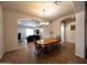 Dining room with chandelier and tile flooring at 2427 W Desert Hills Estate Dr, Phoenix, AZ 85086