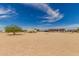 Exterior showcasing home with solar panels, and an expansive, open yard at 30517 W Lynwood St, Buckeye, AZ 85396