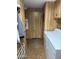 Convenient laundry room with washer, dryer, and additional storage, enhancing functionality at 3330 E Main St # 256, Mesa, AZ 85213