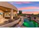 Expansive backyard with pool, spa, and covered patio perfect for outdoor entertaining and relaxation at 34096 N 87Th Way, Scottsdale, AZ 85266