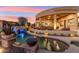 Serene backyard pool and water feature provide a luxurious outdoor living experience at 34096 N 87Th Way, Scottsdale, AZ 85266