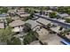 Aerial view of home with backyard landscaping, covered patio, and privacy fence at 40749 W Thornberry Ln, Maricopa, AZ 85138