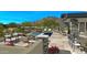 Backyard featuring pool, spa, patio, desert landscaping and mountain views at 41639 N 113Th Pl, Scottsdale, AZ 85262