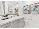 Elegant bathroom featuring a vanity with framed mirror, and white finishes at 5250 E Deer Valley Dr # 440, Phoenix, AZ 85054