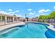 Beautiful backyard pool area with clear blue water, secure fencing, and ample space at 737 E 7Th Pl, Mesa, AZ 85203