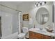 Neat bathroom featuring a tub/shower combination, and vanity with ample storage at 900 W Broadway Ave # 45, Apache Junction, AZ 85120