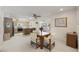 Open-concept dining area with easy access to the kitchen, ideal for modern living at 1134 S 79Th Pl, Mesa, AZ 85208