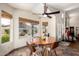 Cozy breakfast nook with natural light and views of the backyard at 19029 N 36Th St, Phoenix, AZ 85050