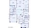 Detailed floor plan showcasing the layout of the home with bedrooms, bathrooms, kitchen, and living spaces at 22528 E San Tan Blvd, Queen Creek, AZ 85142