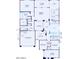 Detailed floor plan showcasing the layout with multiple bedrooms, garages, and a covered patio at 26160 S 225Th Way, Queen Creek, AZ 85142