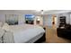 Spacious bedroom with neutral tones and a ceiling fan at 30185 W Flower St, Buckeye, AZ 85396