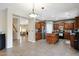 Spacious kitchen with a center island, stainless steel appliances, and a pantry at 30185 W Flower St, Buckeye, AZ 85396