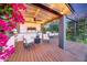 Well-equipped outdoor kitchen featuring a built-in grill, perfect for summer cookouts and gatherings at 3653 E Highland Ave, Phoenix, AZ 85018