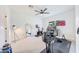 Bright workout room with carpet, equipped with exercise equipment and natural light for an active lifestyle at 3653 E Highland Ave, Phoenix, AZ 85018
