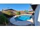 Backyard pool featuring landscaping and fence at 5002 W Christy Dr, Glendale, AZ 85304