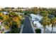 Stunning aerial shot featuring lush trees, modern architecture, and a quiet neighborhood at sunset at 5318 N 24Th Pl, Phoenix, AZ 85016