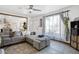 Comfortable living room with modern furnishings and large windows, offering a view of the outdoors at 5407 W Cambridge Ave, Phoenix, AZ 85035
