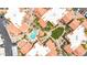 Aerial view of the community featuring a pool, spa, green spaces, and well-maintained landscaping, fostering a serene environment at 8787 E Mountain View Rd # 1087, Scottsdale, AZ 85258