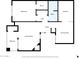 Layout featuring a living room, balcony, bedroom, kitchen, and dining area, providing a functional living space at 8787 E Mountain View Rd # 1087, Scottsdale, AZ 85258