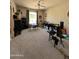 Bright, spacious bedroom with carpet floors, large windows, and a playful design at 9267 E Rimrock Dr, Scottsdale, AZ 85255