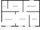Simple floorplan showing bedroom locations, living room, and the eat-in kitchen at 1815 E Illini St, Phoenix, AZ 85040