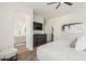 Cozy Primary bedroom with en-suite bathroom and walk-in closet, providing ultimate comfort and privacy at 18414 W La Mirada Dr, Goodyear, AZ 85338