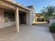 Spacious patio area offers outdoor living space and a view of the landscaped backyard at 20376 N Coronado Way, Surprise, AZ 85374