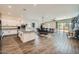 Large open-concept living area showcasing the kitchen, dining space, and living room, great for gatherings at 23139 E Via Del Sol --, Queen Creek, AZ 85142