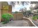 View of the backyard at 30600 N Pima Rd # 81, Scottsdale, AZ 85266