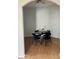 Dining area with dark table and chairs with natural lighting at 3284 E Sandy Way, Gilbert, AZ 85297