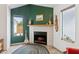 Inviting living room featuring a white tile fireplace at 440 N New Hvn, Mesa, AZ 85205