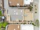 Overhead real estate shot shows the layout of a home with a patio at 4545 E Wescott Dr, Phoenix, AZ 85050
