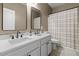 A double sink vanity and framed mirrors accent this bathroom at 5330 W Morgan Pl, Chandler, AZ 85226