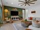 Spacious living room featuring stylish decor, neutral tones, and plenty of natural light at 5457 S Benton --, Mesa, AZ 85212