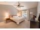 Inviting main bedroom with vaulted ceiling, neutral carpet, and plenty of light at 5831 W Saragosa St, Chandler, AZ 85226