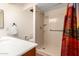 Bathroom includes a vanity with sink, shower, toilet, and a towel bar at 6533 E Kelton Ln, Scottsdale, AZ 85254