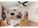 Open floorplan with living and dining areas for easy living and entertaining at 6533 E Kelton Ln, Scottsdale, AZ 85254