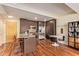 Modern kitchen with stainless steel appliances, granite countertops and breakfast bar at 7117 E Rancho Vista Dr # 2003, Scottsdale, AZ 85251