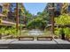 Beautiful water feature surrounded by lush landscaping and inviting benches at 7117 E Rancho Vista Dr # 2003, Scottsdale, AZ 85251