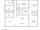 Detailed floor plan showcasing the layout of the living spaces, bedrooms, and bathrooms at 7802 E Kimsey Ln, Scottsdale, AZ 85257