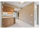 The dining area is adjacent to the kitchen and features a mirrored wall at 10449 W Tropicana Cir, Sun City, AZ 85351