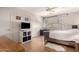 Bedroom featuring neutral walls, ceiling fan, and laminate wood flooring at 16036 N 11Th Ave # 1086, Phoenix, AZ 85023